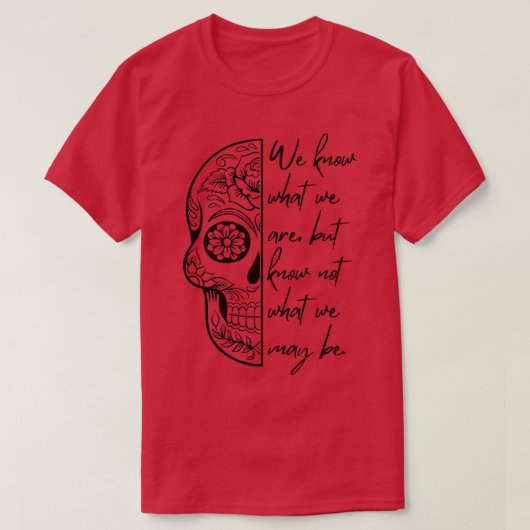 Shakespeare Quote Ophelia in Hamlet T-shirt (Design voorkant)