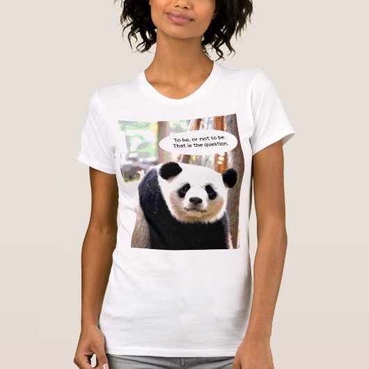Shakespeare Quote Panda Beer Elegant Women's T-shirt (Voorkant)