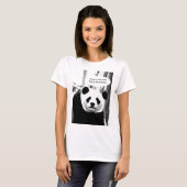 Shakespeare Quote Panda Beer  tekst T-shirt (Voorkant volledig)