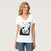 Shakespeare Quote Panda Beer Women's V-Neck T-shirt (Voorkant volledig)