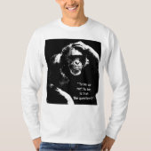 Shakespeare Quote Pop Art Thinking Monkey Mannen T-shirt (Voorkant)