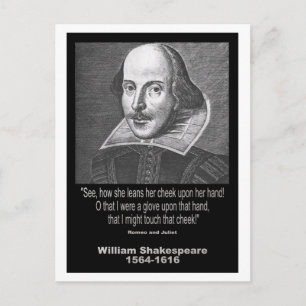 Shakespeare Quote ~ Romeo en Juliet Briefkaart