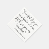 Shakespeare Quote - strijd om wit II Servet (Hoek)