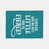 Shakespeare Quote Typography Fierce Fleece Deken (Voorkant (Horizontaal))
