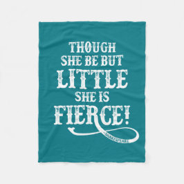 Shakespeare Quote Typography Fierce Fleece Deken