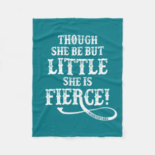 Shakespeare Quote Typography Fierce Fleece Deken