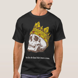 Shakespeare Quote Uneasy is de kroonliter T-shirt