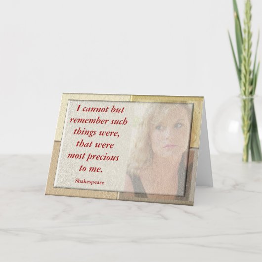 Shakespeare Quote - Wenskaart Bedankkaart (Voorkant)