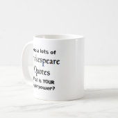 shakespeare quotes koffiemok (Voorkant links)