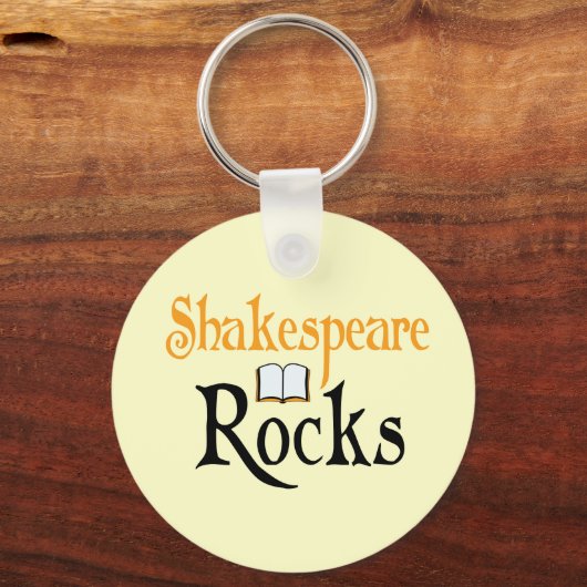 Shakespeare Rocks Sleutelhanger Gift (Voorkant)