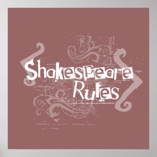 Shakespeare Rules Poster (Voorkant)