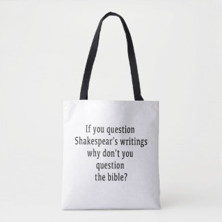 Shakespeare schrijven tote bag