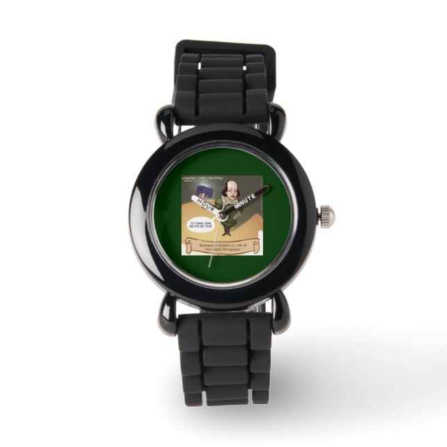 Shakespeare Selfie Grappige Dameshorloge Horloge (Voorkant)