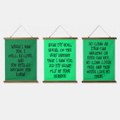 Shakespeare Set van Drie Liefde - Groen | Hangend Wandkleed (Driedubbel)