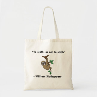 Shakespeare Sloth Tas