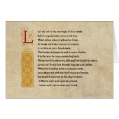 Shakespeare Sonnet 116 (CXVI) op perkament (Voorkant Horizontaal)