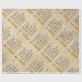 Shakespeare Sonnet 116 (CXVI) op perkament Cadeaupapier (Vlak)