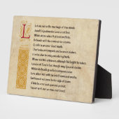 Shakespeare Sonnet 116 (CXVI) op perkament Fotoplaat (Zijkant)