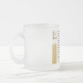 Shakespeare Sonnet 116 (CXVI) op perkament Matglas Koffiemok (Links)