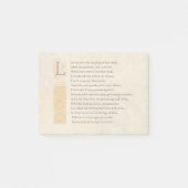 Shakespeare Sonnet 116 (CXVI) op perkament Post-it® Notes (Voorkant)