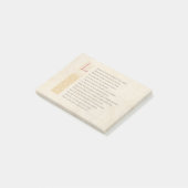 Shakespeare Sonnet 116 (CXVI) op perkament Post-it® Notes (Schuin)