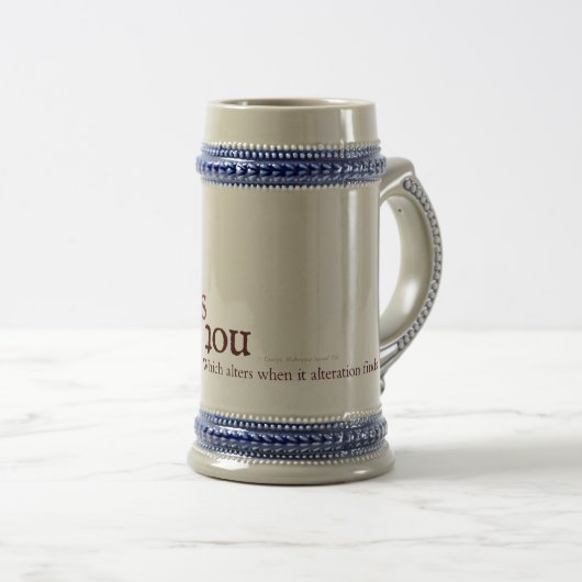 Shakespeare Sonnet 116 Love is not love Bierpul (Voorkant rechts)