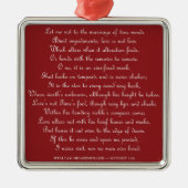 Shakespeare Sonnet 116 Square ornament (Voorkant)