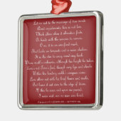 Shakespeare Sonnet 116 Square ornament (Links)