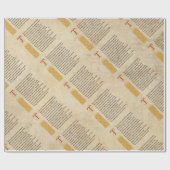 Shakespeare Sonnet 144 (CXLIV) op perkament Cadeaupapier (Vlak)