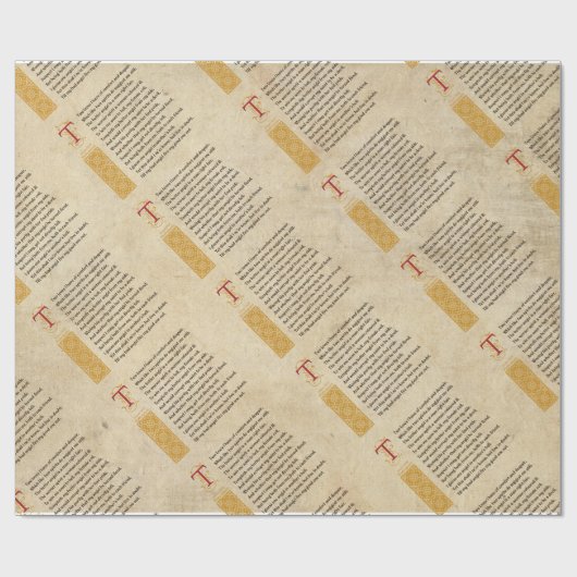 Shakespeare Sonnet 144 (CXLIV) op perkament Cadeaupapier (Vlak)