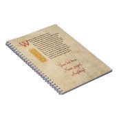 Shakespeare Sonnet 15 (XV) op perkament Notitieboek (Rechterzijde)