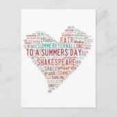 Shakespeare Sonnet 18 Briefkaart (Voorkant)