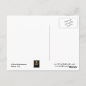 Shakespeare Sonnet # 18 Briefkaart (Achterkant)
