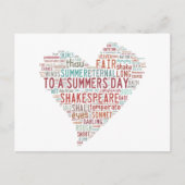 Shakespeare Sonnet 18 Briefkaart (Voorkant)