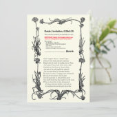 Shakespeare Sonnet # 18 Kaart (Staand voorkant)