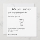 Shakespeare Sonnet # 18 Kaart (Achterkant)