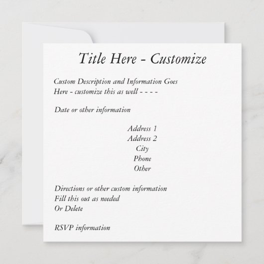 Shakespeare Sonnet # 18 Kaart (Achterkant)