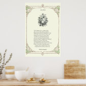 Shakespeare Sonnet # 18 Poster (Keuken)