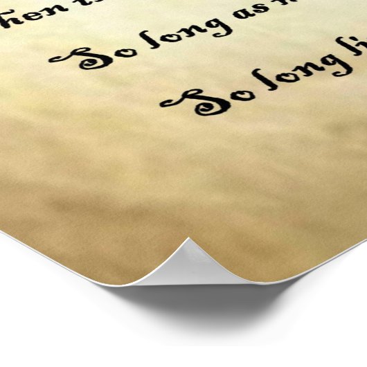 Shakespeare Sonnet 18 Poster (Hoek)