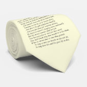 Shakespeare Sonnet # 18 Stropdas (Opgerold)