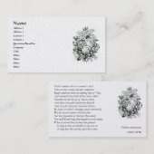Shakespeare Sonnet # 18 Visitekaartje (Voorkant / Achterkant)