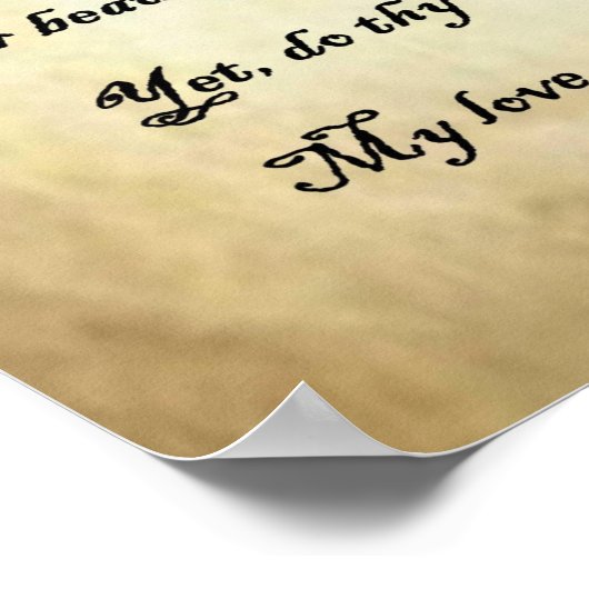 Shakespeare Sonnet 19 Poster (Hoek)