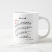 Shakespeare Sonnet 1 Grote Koffiekop (Rechts)