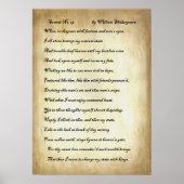 Shakespeare Sonnet 29 Poster (Voorkant)
