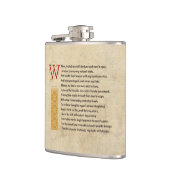 Shakespeare Sonnet 29 (XXIX) op Parchment Heupfles (Links)