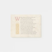 Shakespeare Sonnet 29 (XXIX) op Parchment Post-it® Notes (Voorkant)
