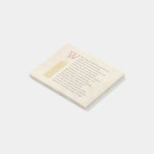 Shakespeare Sonnet 29 (XXIX) op Parchment Post-it® Notes (Schuin)