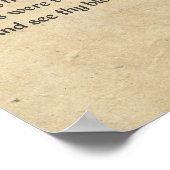 Shakespeare Sonnet 2 Parchment Poster (Hoek)