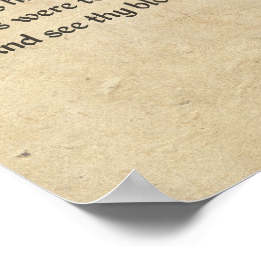 Shakespeare Sonnet 2 Parchment Poster (Hoek)