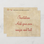 Shakespeare Sonnet 55 (LV) op Parchment Kaart (Voorkant / Achterkant)